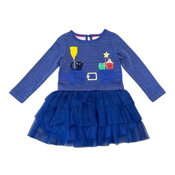 Mini Boden Halloween tulle ruffle dress